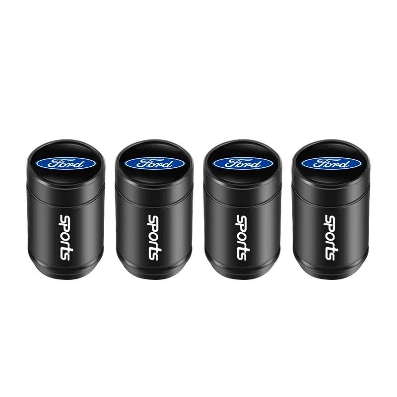 

New 2026 Car Sticker New 2025 Hot 4pcs Metal Car Tire Valve Caps 3D Aluminum Alloy Stem Caps For Ford Focus Mk2 Mk4 Mk8 Fiesta M чёрный
