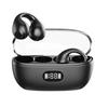 Transparent Warehouse Ear Clip Bluetooth Headset with Digital Display Noise Reduction Bone Conduction Earphones