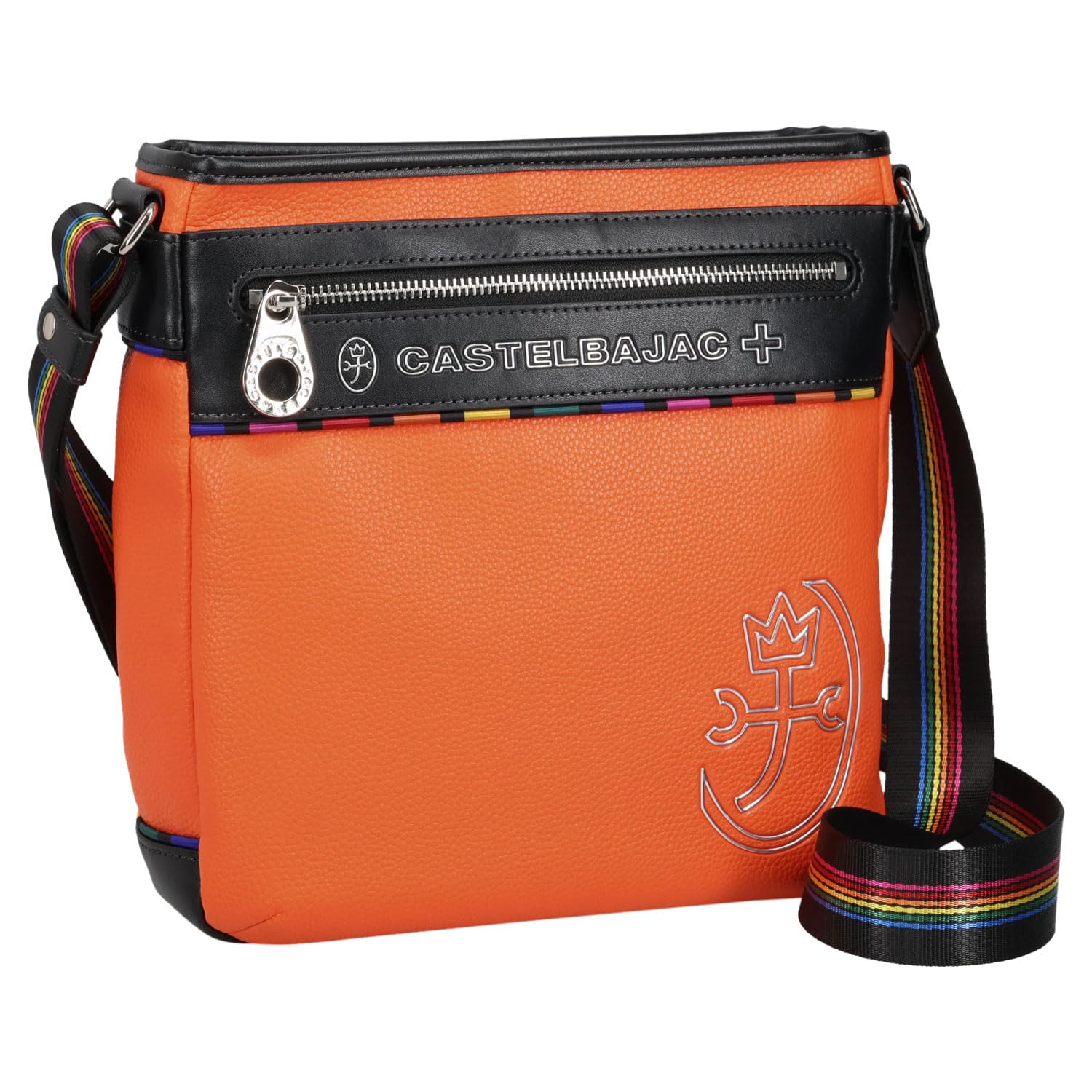 Мужская сумка на плечо Castelbajac June Оранжевая, оранжевый
