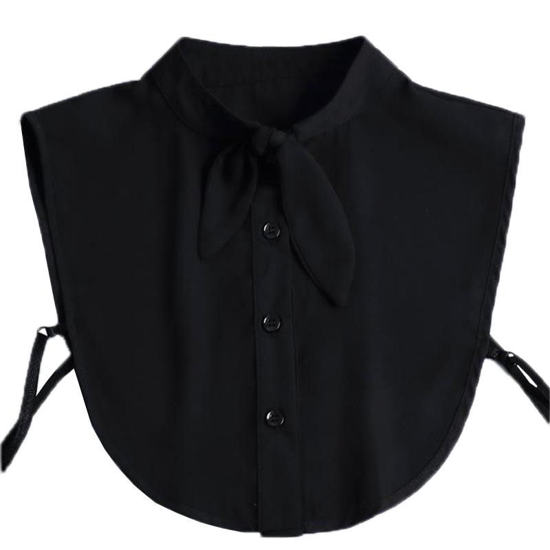 

Rabbit Ears False Collar Versatile Shirt Collar Bow Tie Decorated False Collar чорний