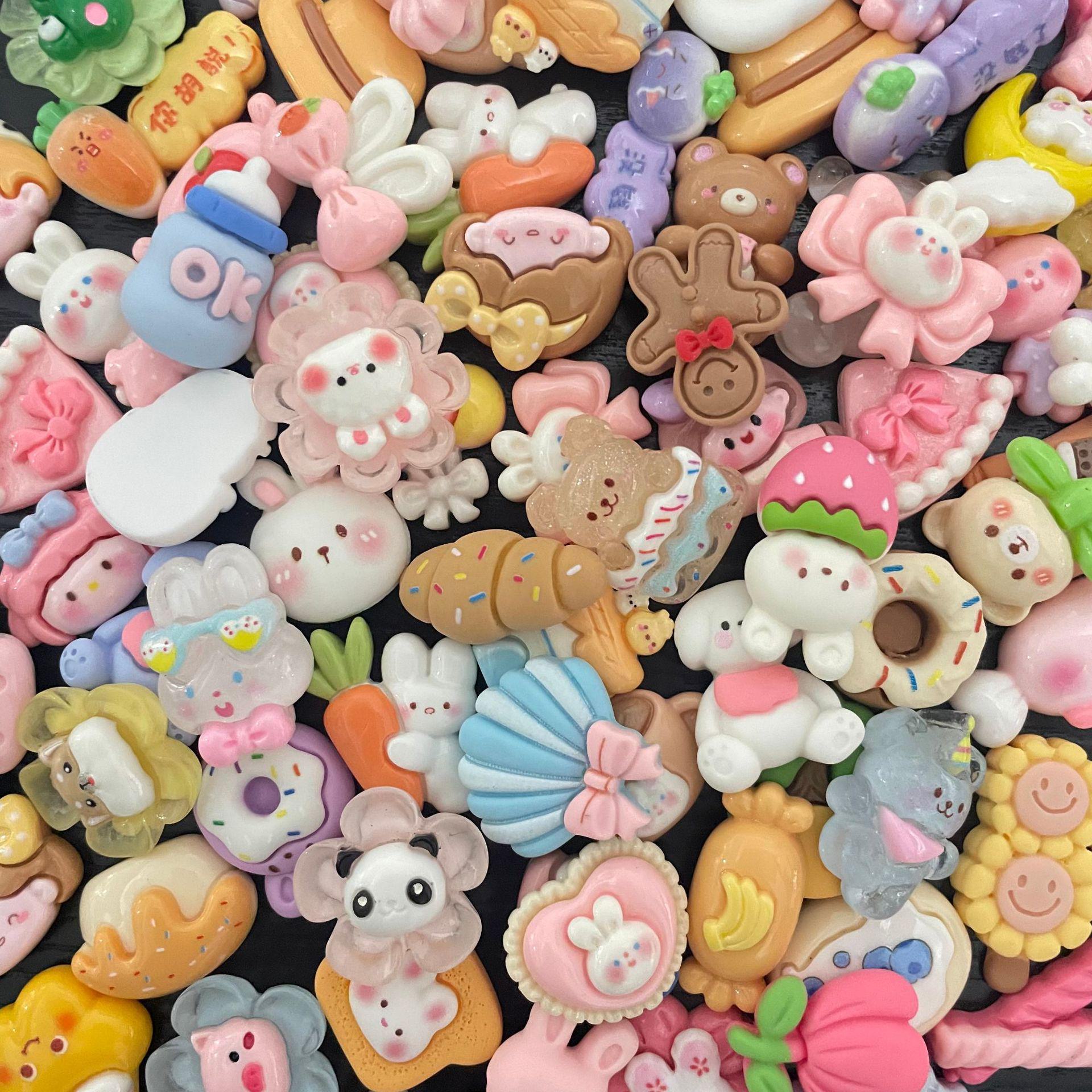 

Кремовый чехол для мобильного телефона с нашивкой и мультяшными украшениями из смолы своими руками 1 high-quality resin 3D sticker