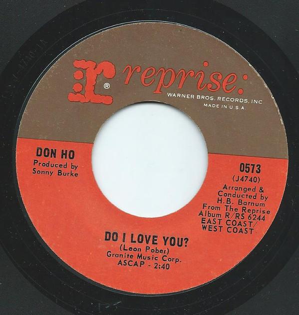 7inch Record DON HO - Do I Love You? / All That's Left Is 0573 Reprise Records 1967 US Country/Folk Used