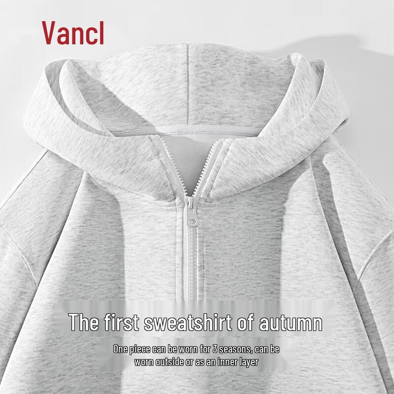 

VANCL Men s Autumn Casual Half-Zip Hoodie M