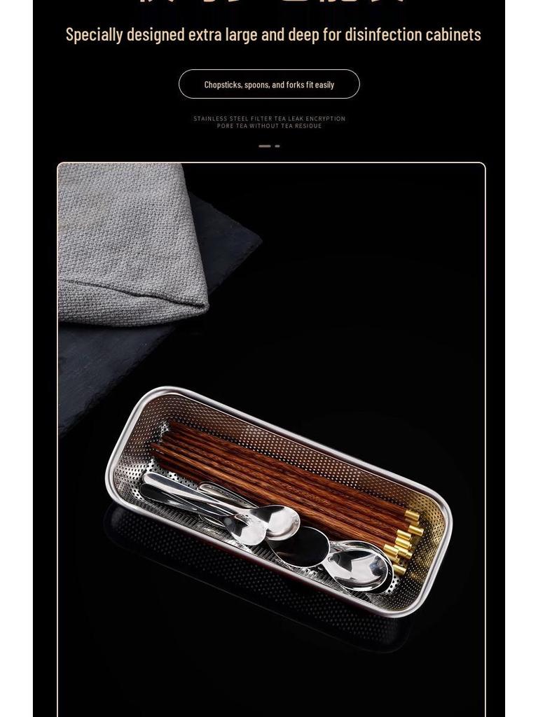 Stainless Steel Kitchen Cabinet with Draining Chopstick and Spoon Holder
