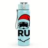 1PC Bruh Santa Monochrome Bust 750ml Color Plastic Water Bottle Leakproof Flip Straw Lid For Sports Office Home Use