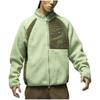 Jordan Spliced Fabric Stand Collar Zip-Up Casual Sports Jacket Men Jackets Green FV8450-343