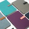 New Contrast Color Hardcover Cloth Notepad Student Diary Wireless Binding Gift Stationery  Customized Logo 100 Sheets