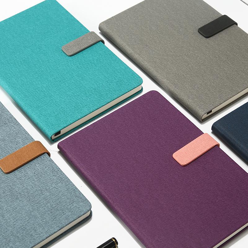 New Contrast Color Hardcover Cloth Notepad Student Diary Wireless Binding Gift Stationery Customized Logo 100 Sheets