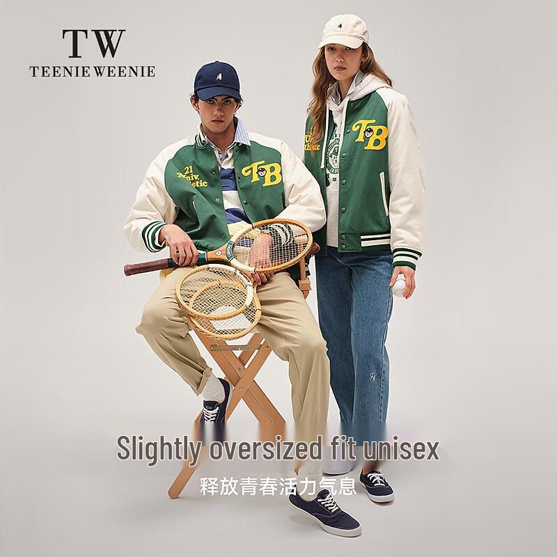 

Teenie Weenie Men s Color-Block Padded Baseball Jacket XL (180)