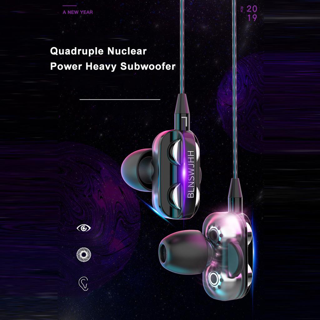 BLNSWJHH HIFI Super Bass  3.5mm In-Ear Earphone Stereo Earbuds Headphone Wired