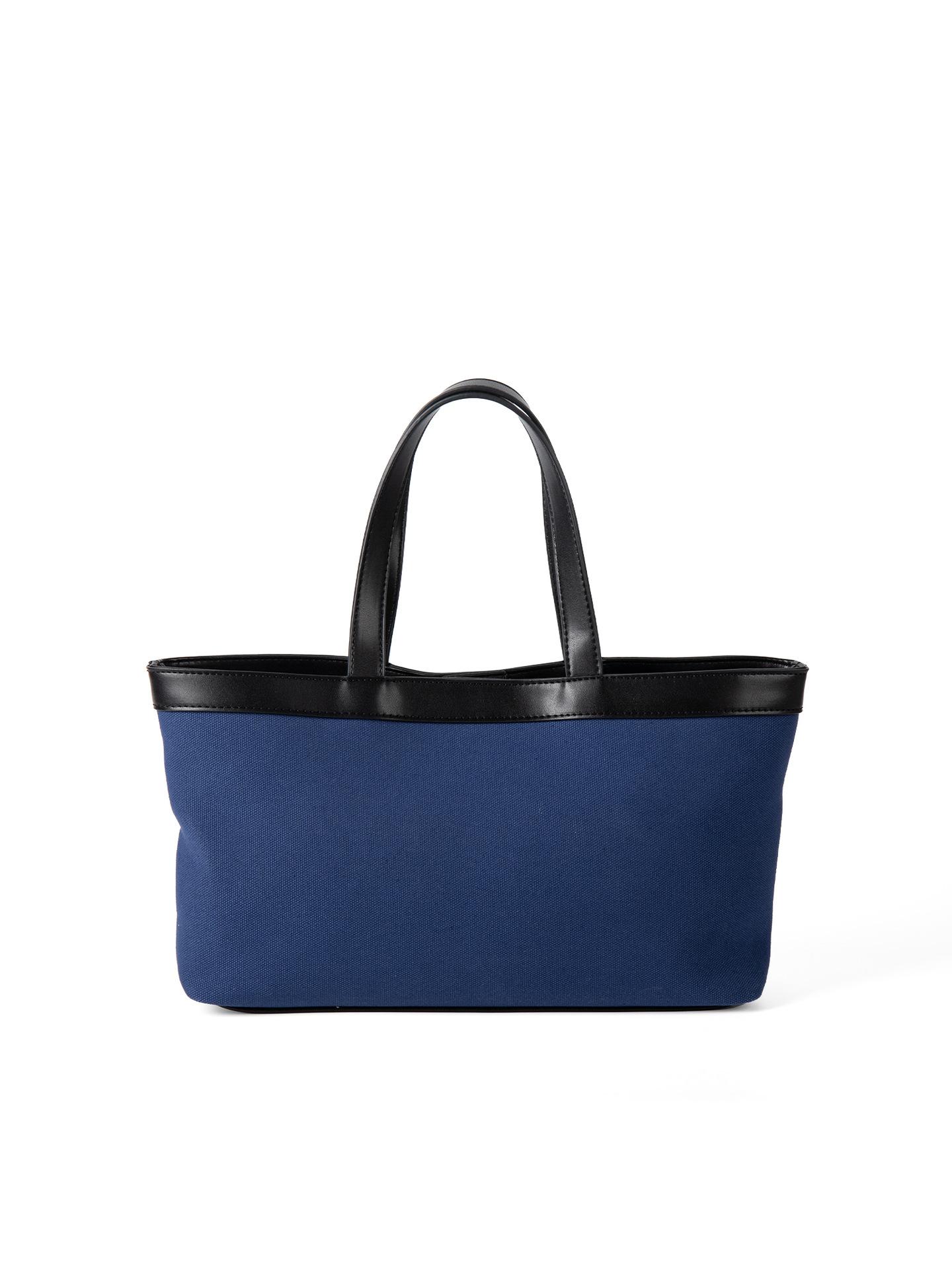 New Splicing Color Blocking Large Capacity Tote Bag Korean Version Niche Design Trendy Versatile Handbag for Women Commuting