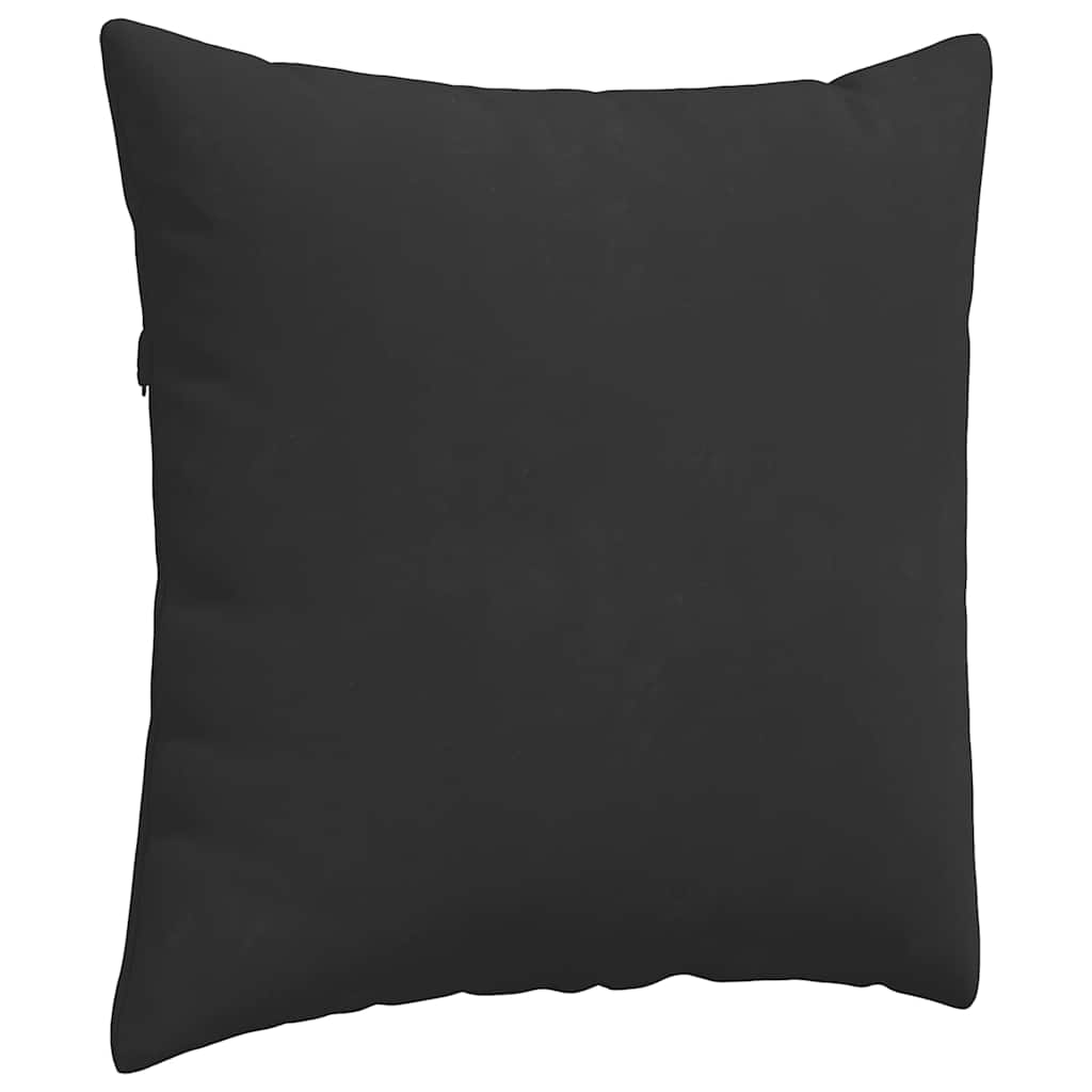 Sofa Cushions 2 Pieces Black 60 X 60 Cm Fabric