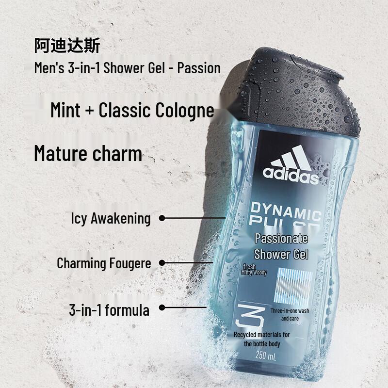 Adidas Men's Body Wash & 3-in-1 Shower Gel