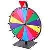 Ruota della Fortuna Rotante da 305 mm, Ruota Rotante a 14 Scomparti con Supporto, Roulette della Fortuna da Tavolo con Lavagna Cancellabile e 2 Pennarelli, 6 Colori, Facile