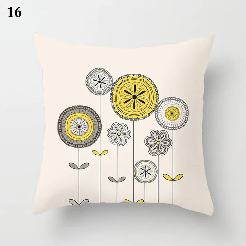 Dandelion Print Pattern Pillowcase Car Ornaments Living Room Office Home Pillowcase