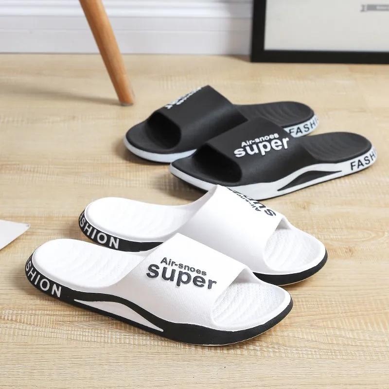 Men's and Women's Sports Slippers Summer Outdoor Wear Home Shoes Non-slip Wear-resistant Beach Sandals Bathroom Bath Slippers Soft Sole Slippers