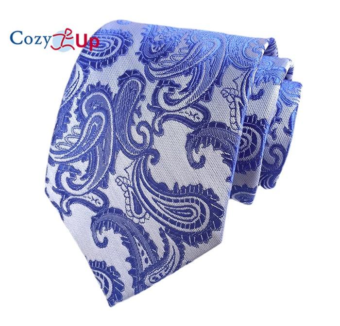 Cozy Up 3.15"(8cm) Fashion Striped PaisleyTies Men Plaid Flower Necktie for Wedding