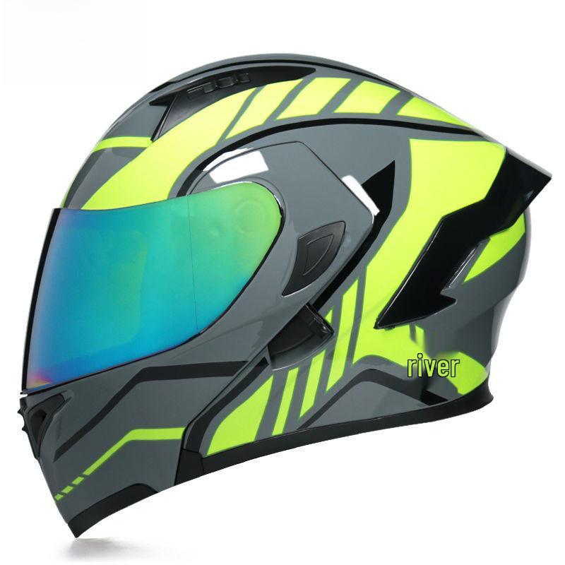 Orz Unisex Electric Bike Helmet: Flip-Up, Full & Half Styles with Tail Wings, Protective Caps for All Seasons, Personalized Design