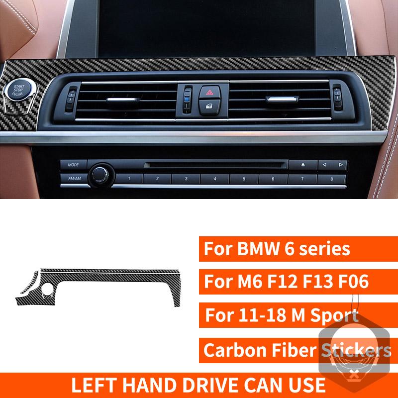 Nálepky z uhlíkových vlákien na ovládanie klimatizácie klimatizácie pre BMW radu 6 M6 F12 F13 F06 2011-2018 M