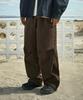MINIMALPROJECT Sideline Wide Woven Track Pants Mtp124 [Brown]