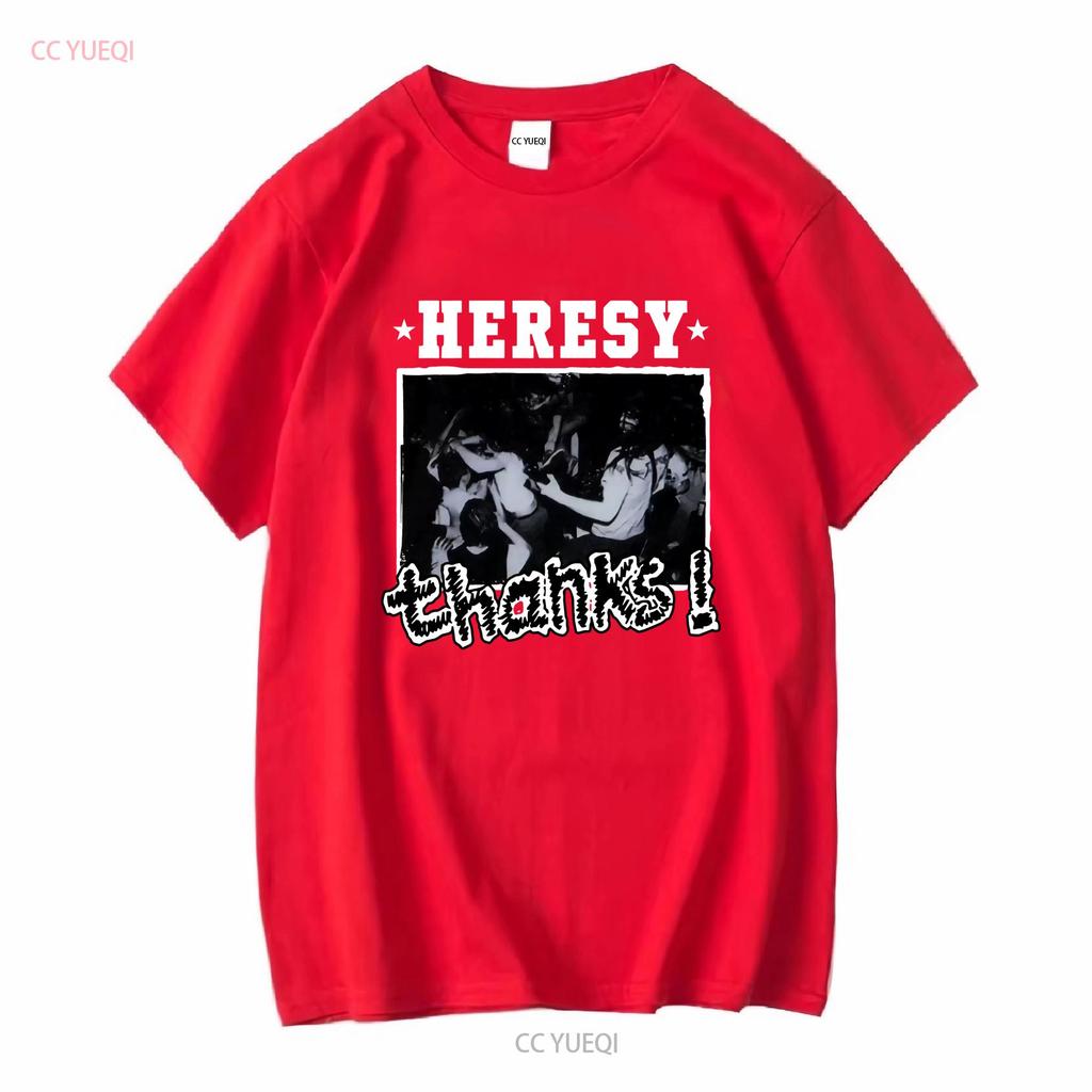 Heresy T-Shirt Danke ep UK Hardcore Softstyle 9 Farbvarianten lange oder kurze Ärmel vintage gewaschen lässig stilvoll weich dehnbar