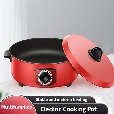 Red Dormitory Portable Electric Boiling Pot Household Large Capacity Cooking Utensil Multi Functional Hot Pot