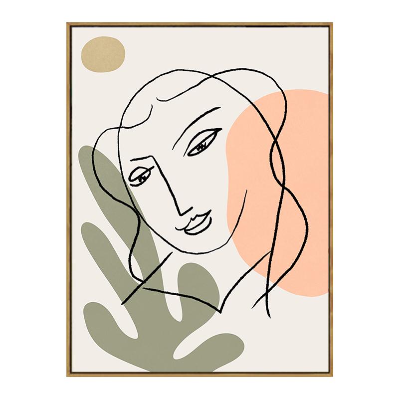 Vintage Picasso Matisse Abstract Women Face Line Art Posters Nordic Hand In Hand Decorative Paintings Canvas Wall Art Home Decor