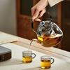 YIHUTEA Minimalist Glass Tea Set with Electric Ceramic Stove