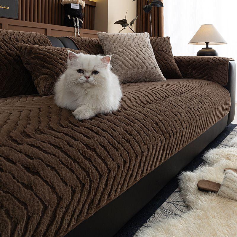 

Мягкий чехол для дивана - нескользящий, пыленепроницаемый и устойчивый к царапинам от кошек защитный чехол для дивана на все времена года - чехол из полиэстера, пригодный для машинной стирки 90*120cm