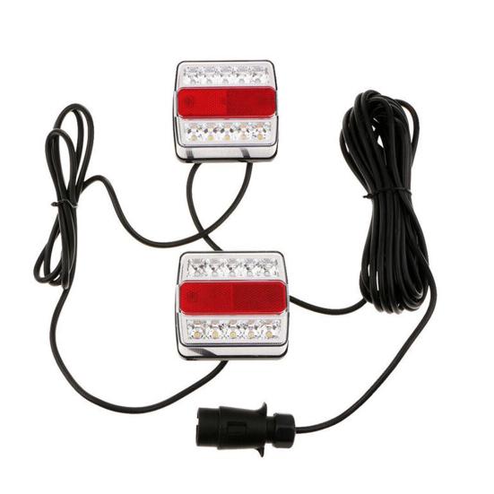 

2 шт./компл. 16 светодиодов 12 В прицеп красный белый автомобиль грузовик задний фонарь лампа номерного знака