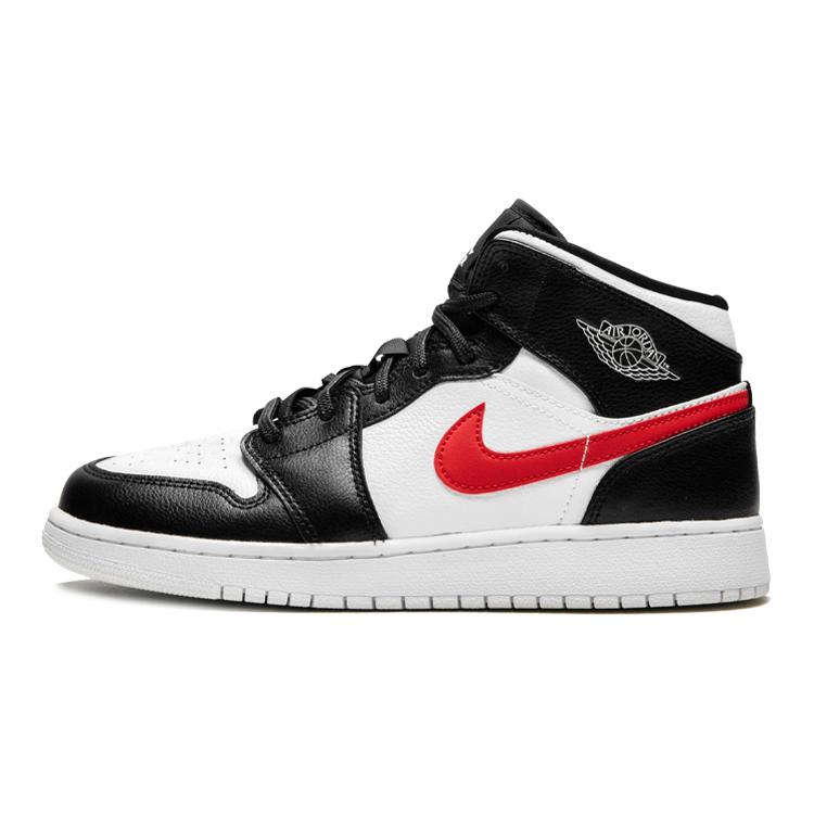 Jordan 1 Retro Mid GS Multi-Color Swoosh 554725-052 35.5