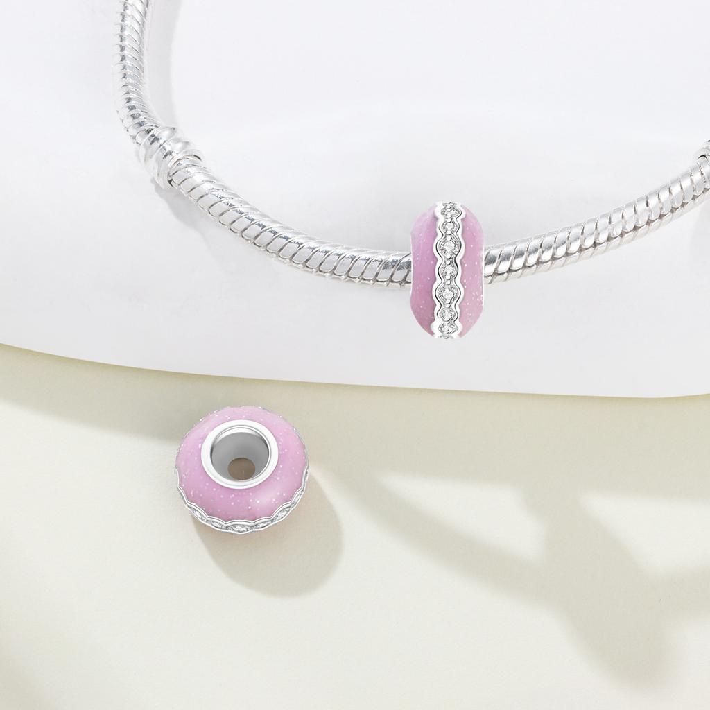 Copper Colorful Colors Charms Beads Pendant Star Moon Isolation Charm For Original Bracelet Woman Girl Jewelry