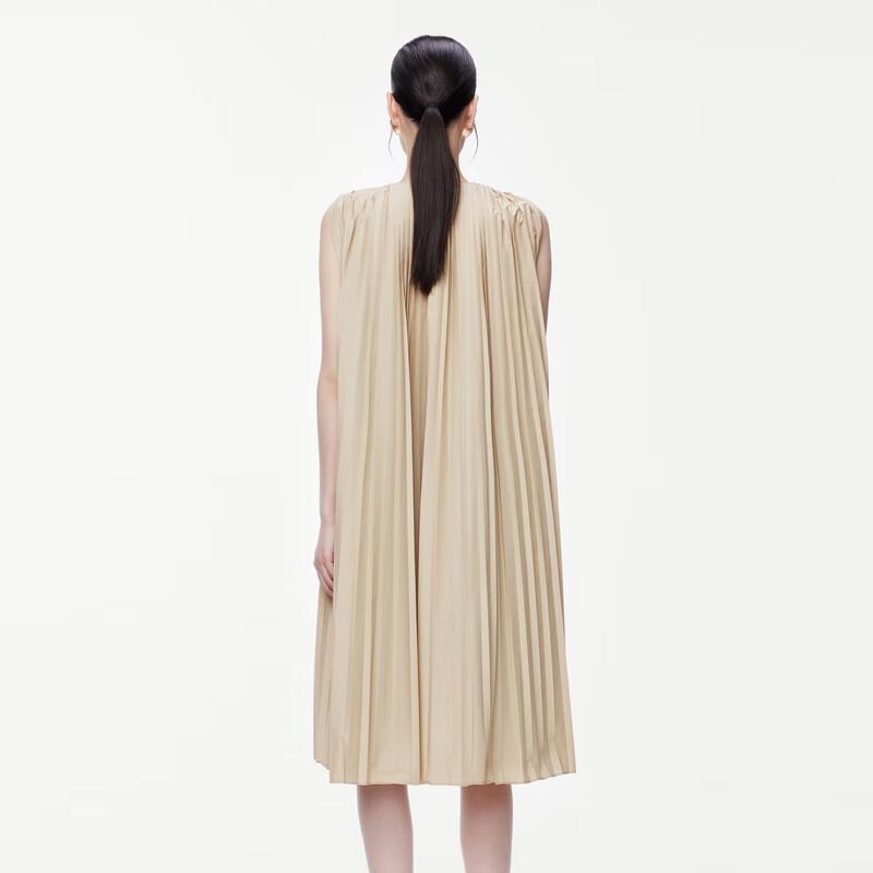 JNBY Summer Sleeveless Slim-Fit A-Line Dress