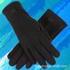 Warm gloves Three-line rabbit velvet men's and women's fashion cold-proof velvet outdoor cycling autumn and winter gloves