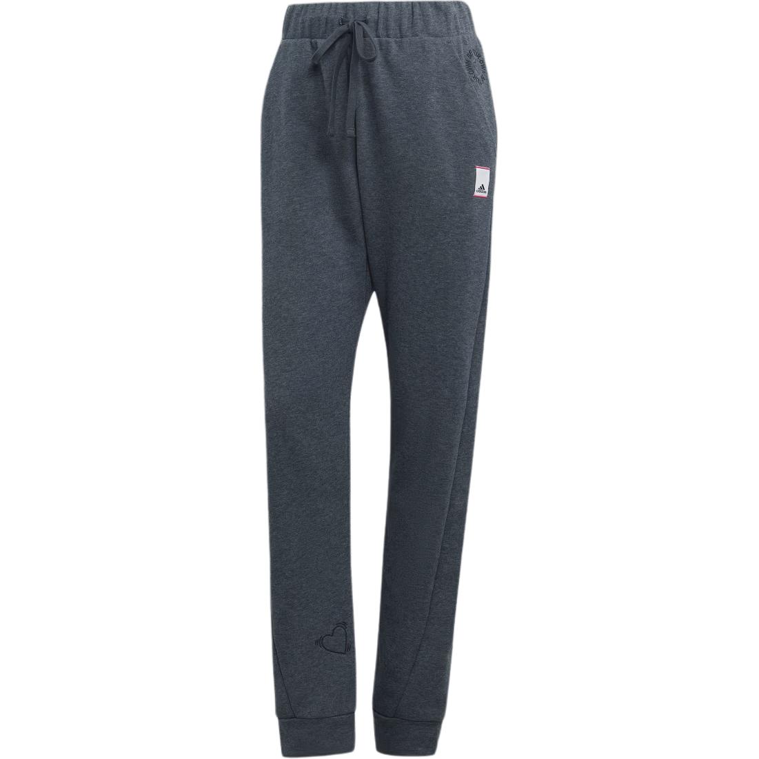 

Adidas Женские спортивные брюки с завязками на шнурке, однотонные, с логотипом, серые IL6036 XS