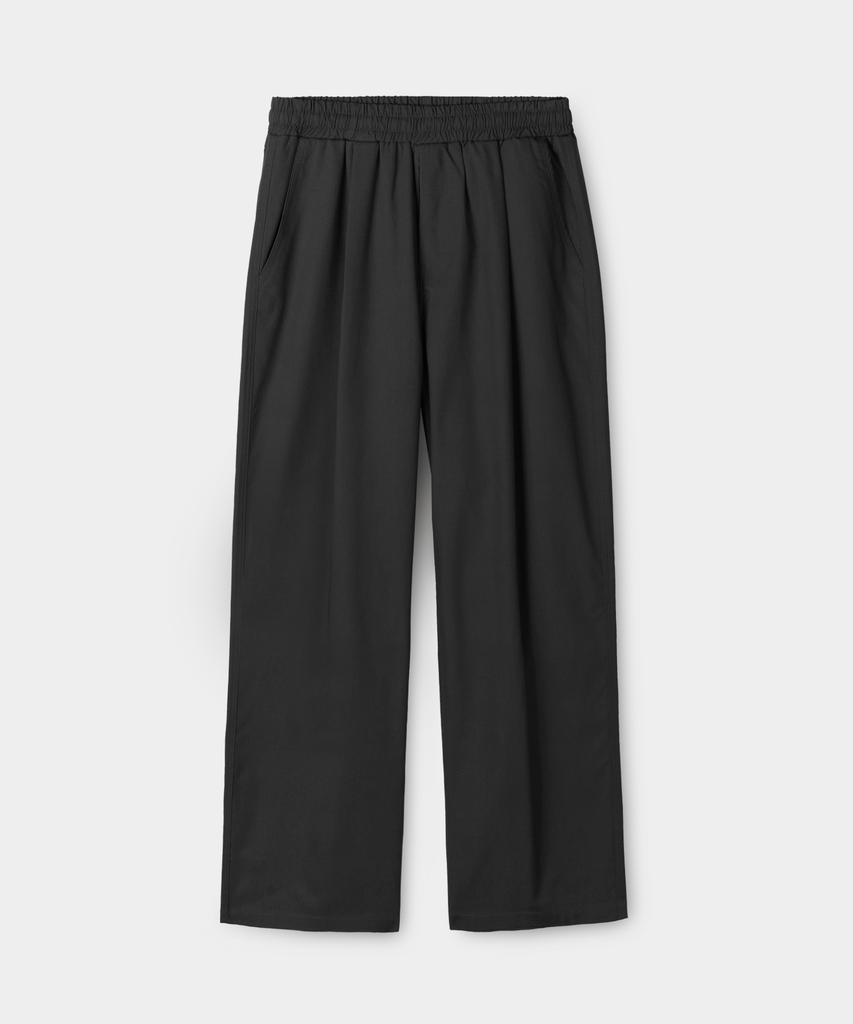 INDUST Semi-Wide Single-Pleat Linen Pants_5 Colors