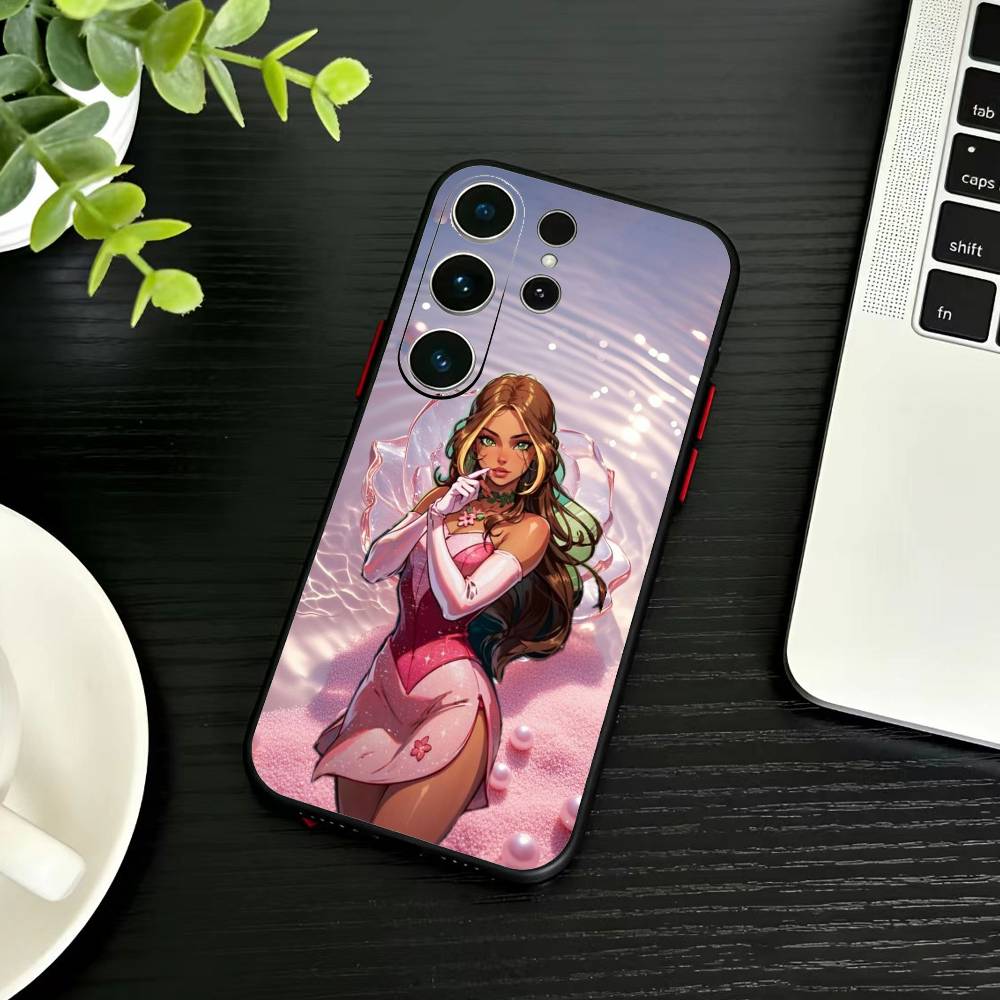 Girl Y-Winx Clubs Phone Case For Samsung S26,S25,S24,S23,S22,S21,S20,Ultra,Plus,FE Black Soft Cover