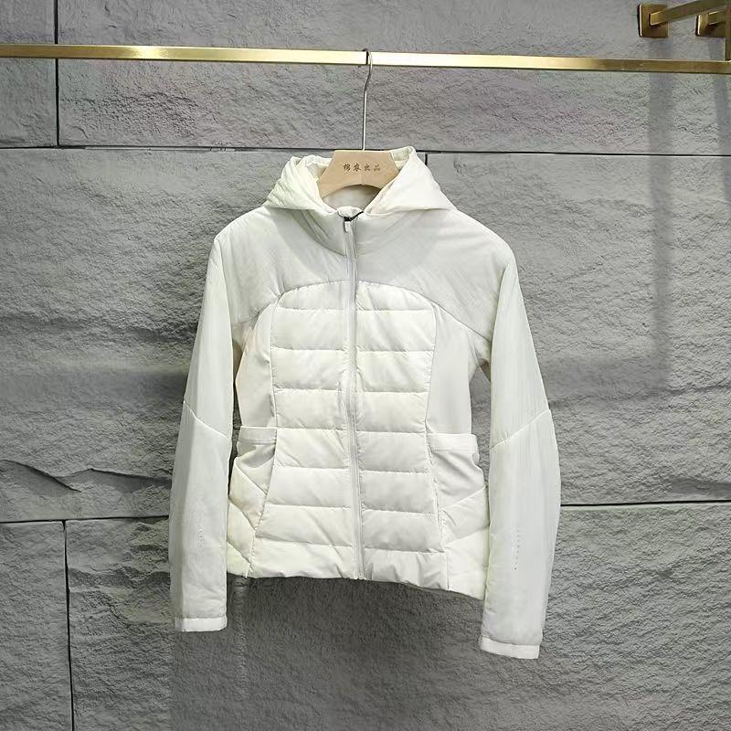 Winter New Down Jacket Women's Short Slim and Thin Plastic Light Sports Warm Yoga Clothes