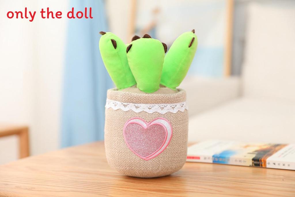 Tulip Mushroom Potted Plush Toy With Pp Cotton Fill And Cartoon Style For Creative Lounge Decor