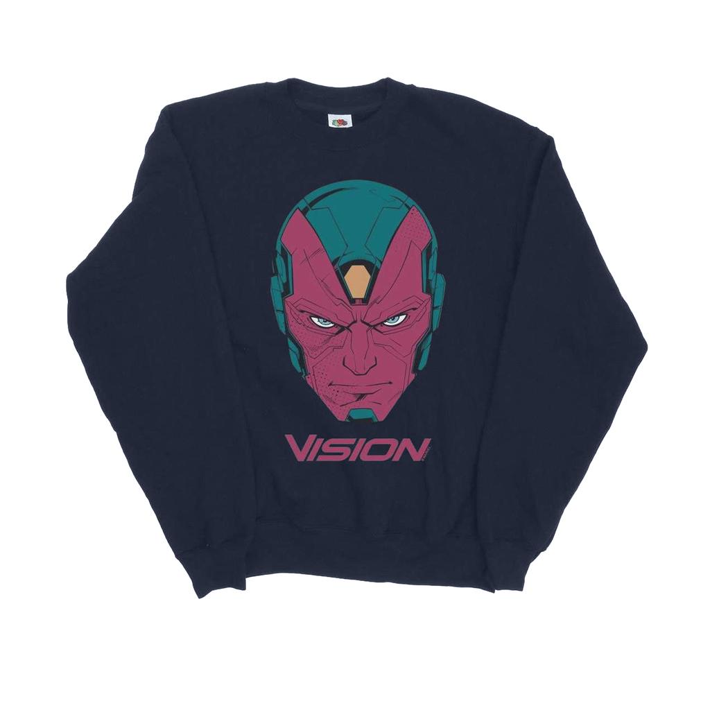 Marvel Mens Avengers Vision Head Sweatshirt