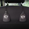 1PC Creative Car Hooks Crown Flower Leather Car Seat Headrest Hanger Storage Pull-out Type Hooks For Groceries Bag Handbag