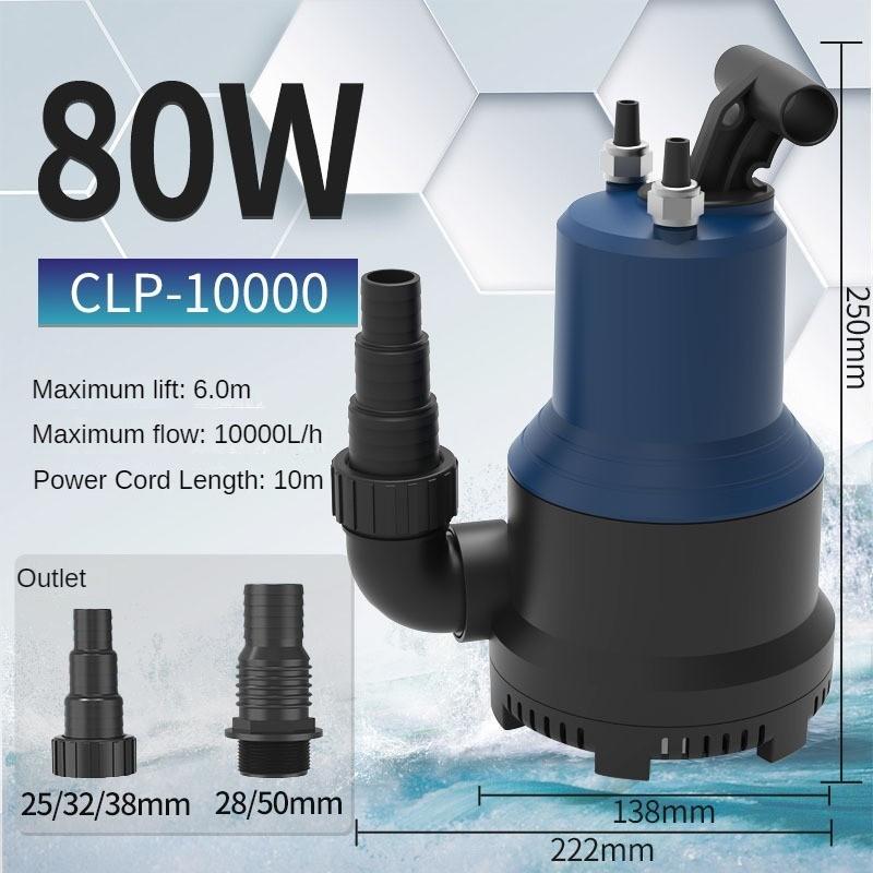 Large Flow Variable Frequency Submersible Pump Aquarium Specific Vertical Pump Fish Pond Silent Pumping Pump