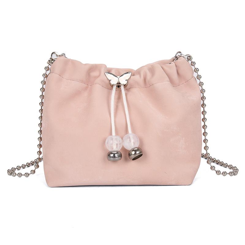 

2025 new high-end large-capacity chain bucket bag bag women s fashion shoulder bag messenger bag розовый