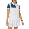 Asics Color-Block Casual Sports Polo Shirt Women Tops White 2042A295-100