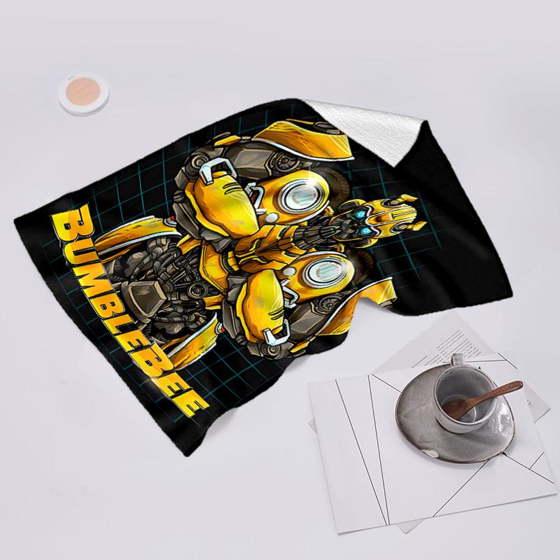 Beach Towel with Bumblebee and Optimus Prime3 Pattern - soft,absorbent,machine washable Lightweight&Modern,swimming,Travel Essentials