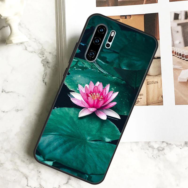 Summer Lotus For Huawei Nova Y70 Y72 Y73 Y60 Y90 Y61 Y91 7i 8i 11i 12i 12s 9 10 SE P20 P30 P40 Lite Case