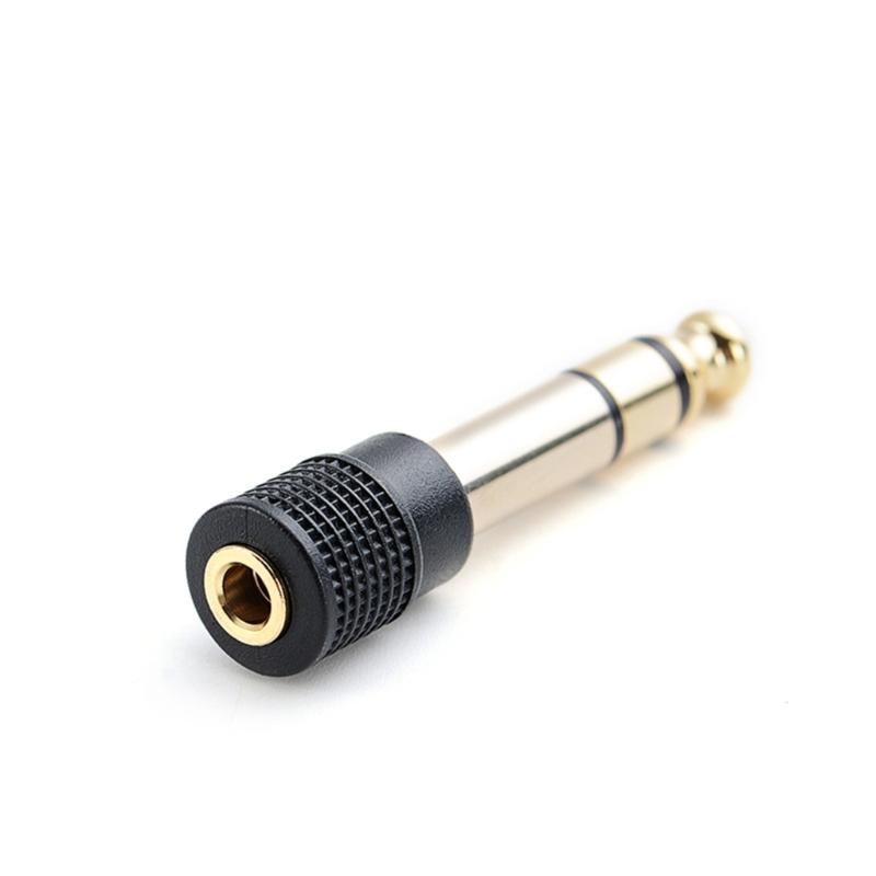3.5mm Female To 1/4 6.35mm Male Stereo Adapter Port 6.35mm To 3.5mm Guitar Converters for Speaker Camcorders Recorders