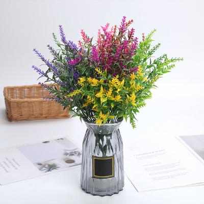 Artificial Lavender Flowers Outdoor Wedding Home Garden Decoration Bridal Bouquet Photography Props Household Products