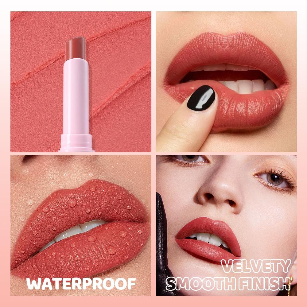 8 Colors Sexy Black Lipstick Waterproof Long Lasting Color Rendering Non-stick Velvet Lipstick Pencil Woman Makeup Cosmetics