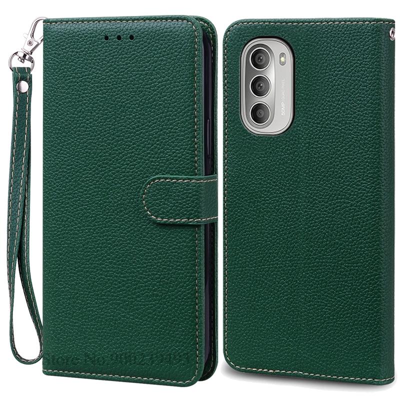 For Motorola G51 5G Deksel Lær Flip Lommebokdeksel For Moto G51 5G Deksel Mykt Silikondeksel For Motorola G51 5G Deksel Fundas